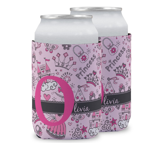 Custom Princess Can Cooler (12 oz) w/ Name and Initial