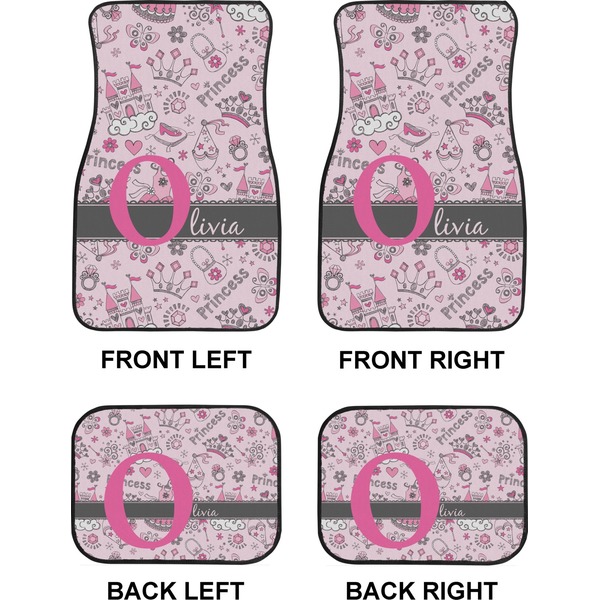 Princess Car Floor Mats Set (2F + 2B)