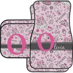 Princess Car Floor Mats Set - 2 Front & 2 Back (Personalized)