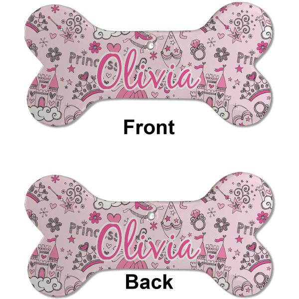 Princess Ceramic Flat Ornament - Bone Front & Back (APPROVAL)