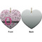 Princess Ceramic Flat Ornament - Heart Front & Back (APPROVAL)