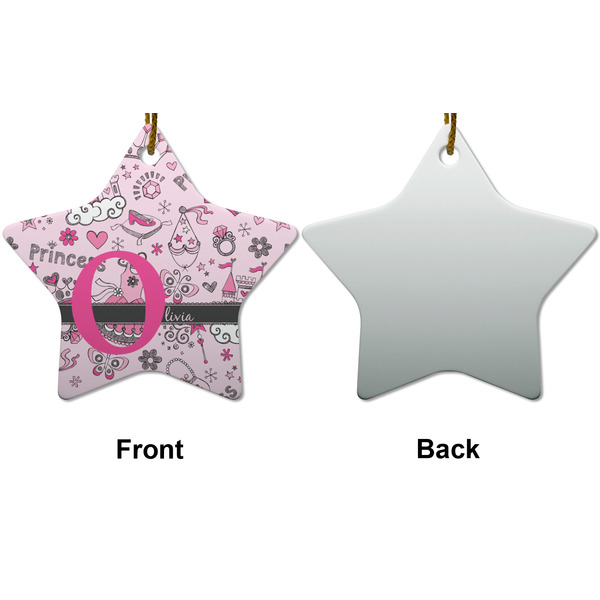 Princess Ceramic Flat Ornament - Star Front & Back (APPROVAL)