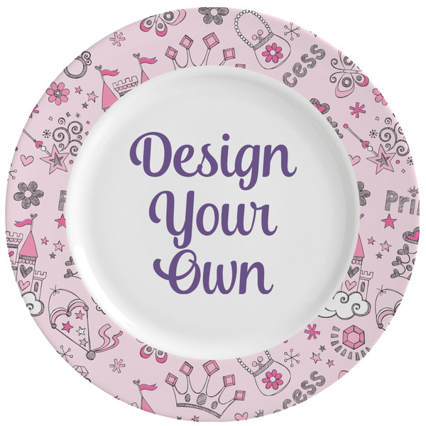 Custom Princess Ceramic Dinner Plates (Set of 4) (Personalized)