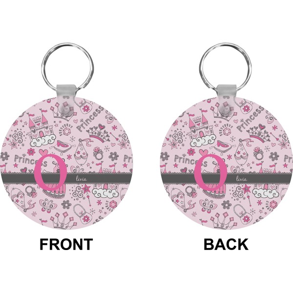 Princess Circle Keychain (Front + Back)