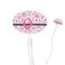 Princess 7" Oval Plastic Stir Sticks - Clear (Personalized)
