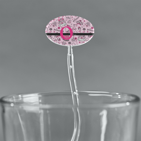 Princess Clear Plastic 7" Stir Stick - Oval - Main