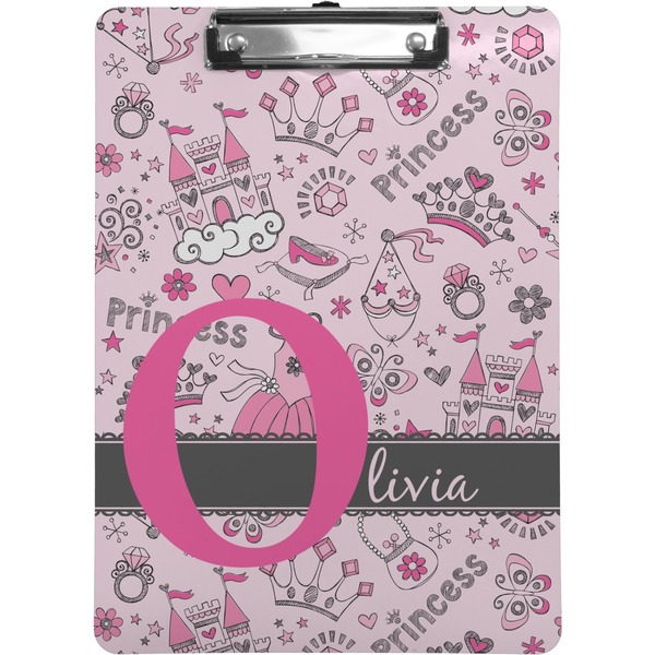 Custom Princess Clipboard (Letter Size) (Personalized)