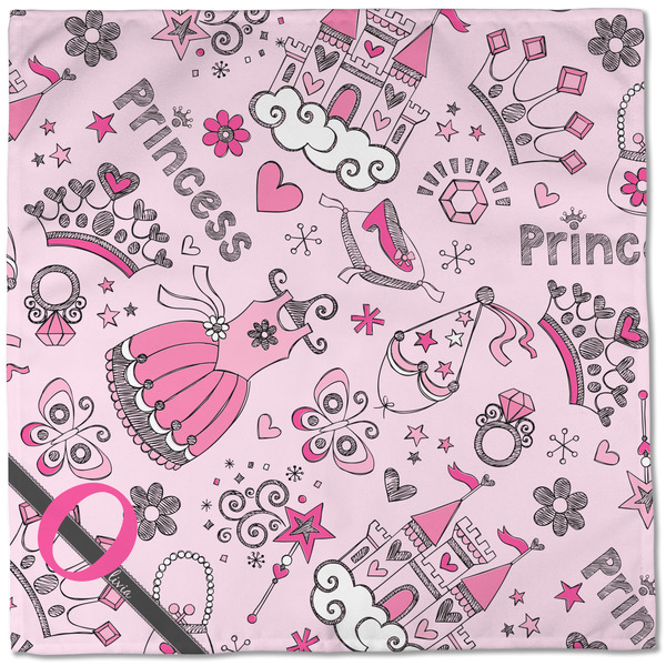Princess Cloth Napkins - Personalized Dinner (Full Open)