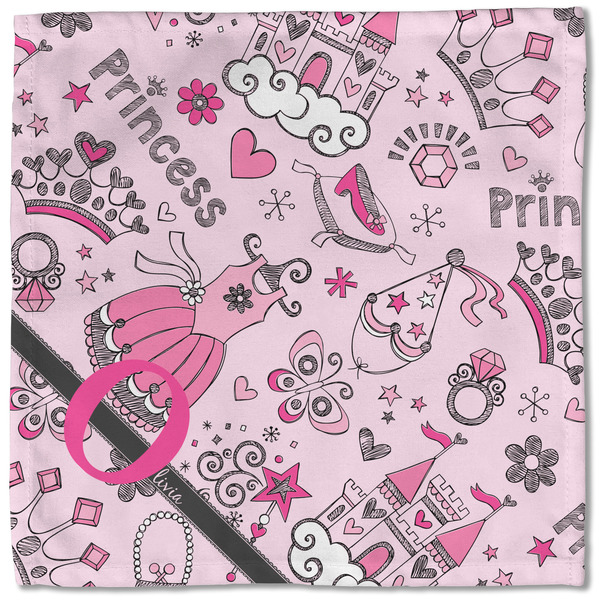 Princess Cloth Napkins - Personalized Lunch (Single Full Open)