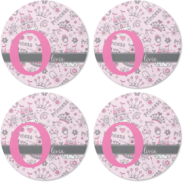 Princess Coaster Round Rubber Back - Apvl