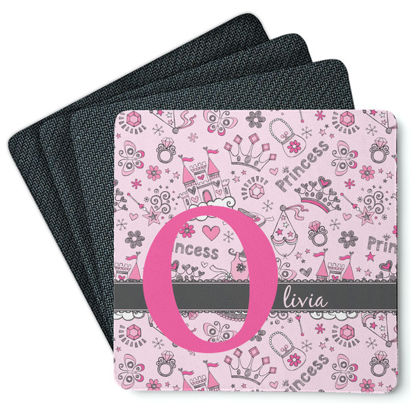 Princess Coaster Rubber Back - Main