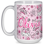 Princess 15 Oz Coffee Mug - White (Personalized)