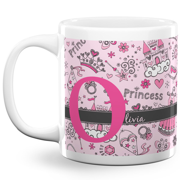 Custom Princess 20 Oz Coffee Mug - White (Personalized)