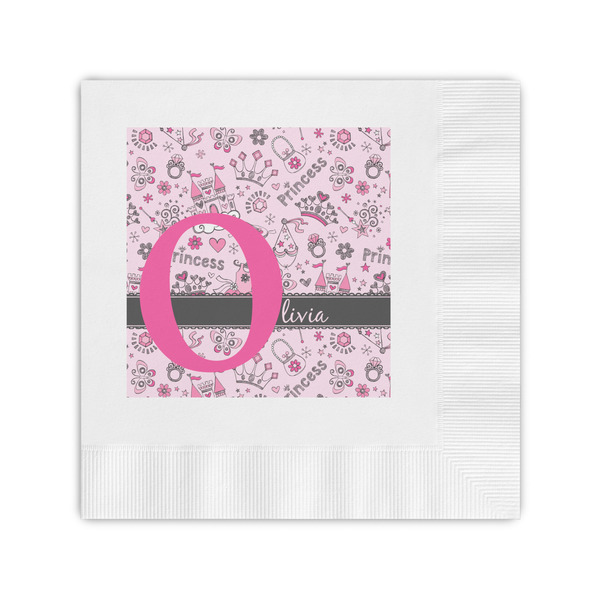 Custom Princess Coined Cocktail Napkins (Personalized)