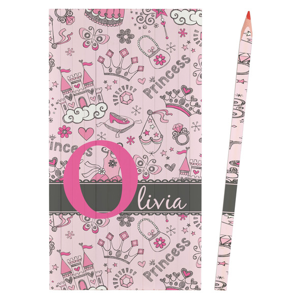 Princess Colored Pencils - Front View