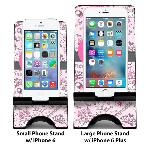 Princess Compare Phone Stand Sizes - with iPhones