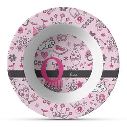 Princess Plastic Bowl - Microwave Safe - Composite Polymer (Personalized)