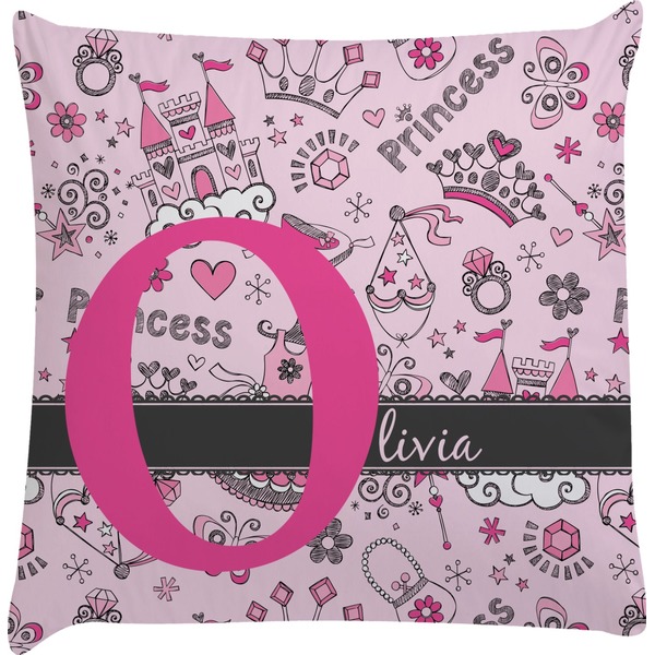 Custom Princess Decorative Pillow Case (Personalized)