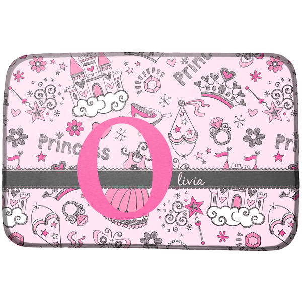 Custom Princess Dish Drying Mat w/ Name and Initial