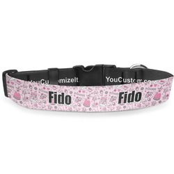 Princess Deluxe Dog Collar - Medium (11.5" to 17.5") (Personalized)