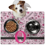 Princess Dog Food Mat - Medium w/ Name and Initial