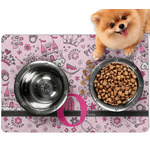 Princess Dog Food Mat - Small w/ Name and Initial