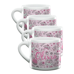 Princess Double Shot Espresso Cups - Set of 4 (Personalized)