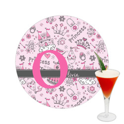 Princess Printed Drink Topper -  2.5" (Personalized)