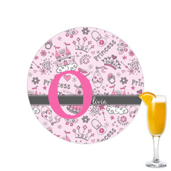 Princess Printed Drink Topper - 2.15" (Personalized)