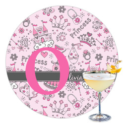 Princess Printed Drink Topper - 3.5" (Personalized)