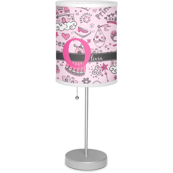 Custom Princess 7" Drum Lamp with Shade (Personalized)