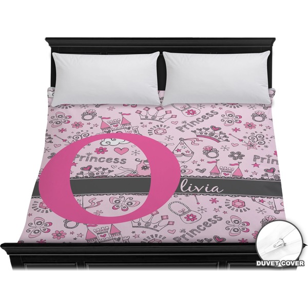 Custom Princess Duvet Cover - King (Personalized)