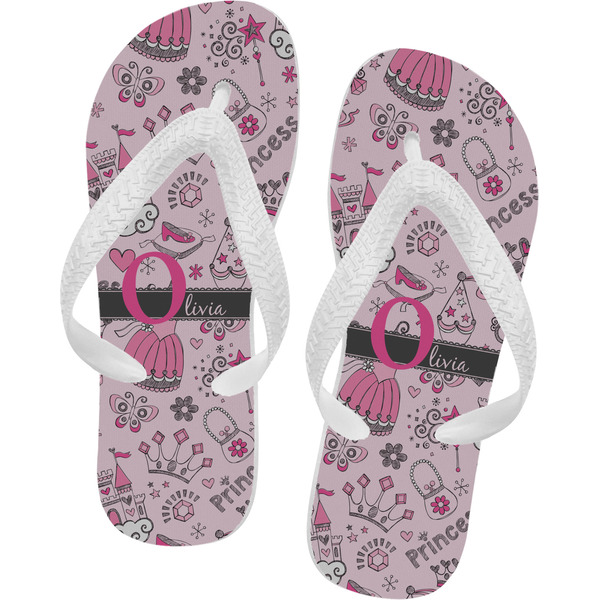 Custom Princess Flip Flops - XSmall (Personalized)