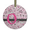 Princess Frosted Glass Ornament - Round