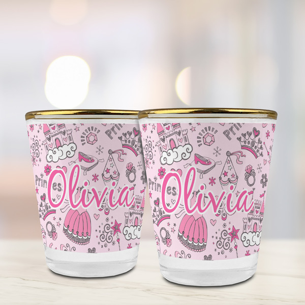 Princess Glass Shot Glass - with gold rim - LIFESTYLE