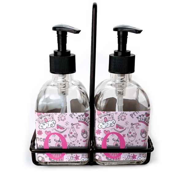 Custom Princess Glass Soap & Lotion Bottle Set (Personalized)