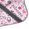 Princess Hooded Baby Towel- Detail Corner