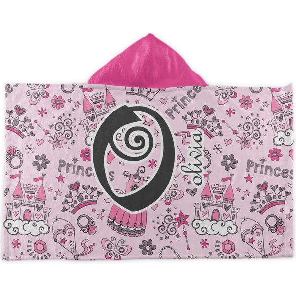 Custom Princess Kids Hooded Towel (Personalized)