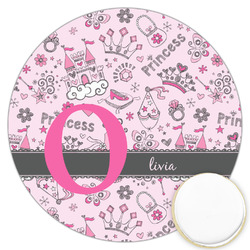Princess Printed Cookie Topper - 3.25" (Personalized)