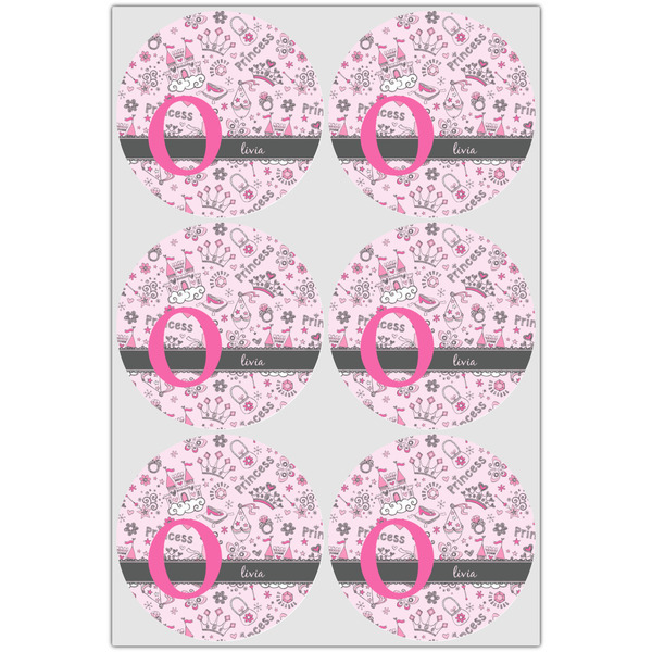 Princess Icing Circle - Large - Set of 6