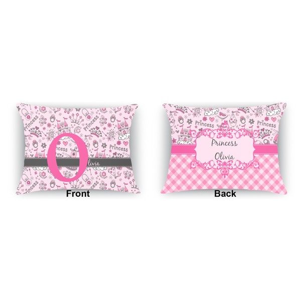 Princess  Indoor Rectangular Burlap Pillow (Front and Back)