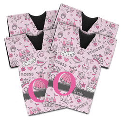 Princess Jersey Bottle Cooler - Set of 4 (Personalized)
