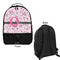 Princess Large Backpack - Black - Front & Back View