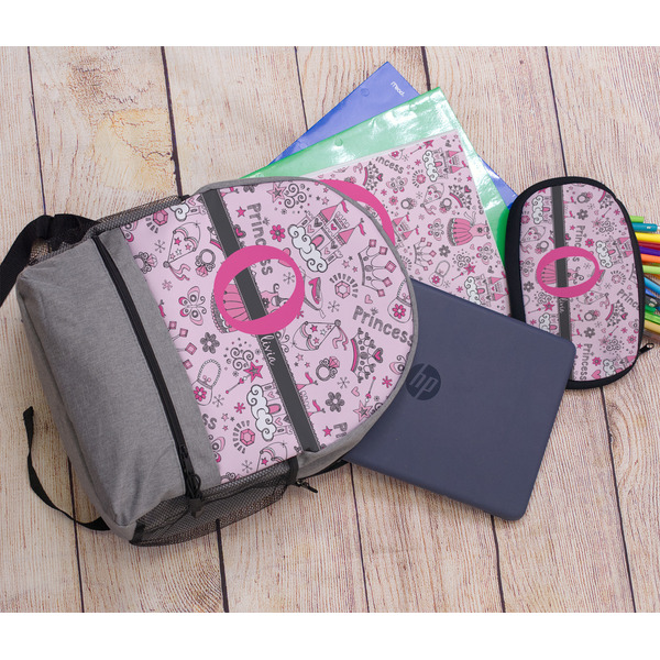 Princess Large Backpack - Gray - With Stuff