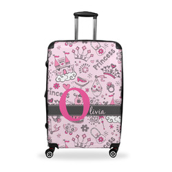 Princess Suitcase - 28" Large - Checked w/ Name and Initial