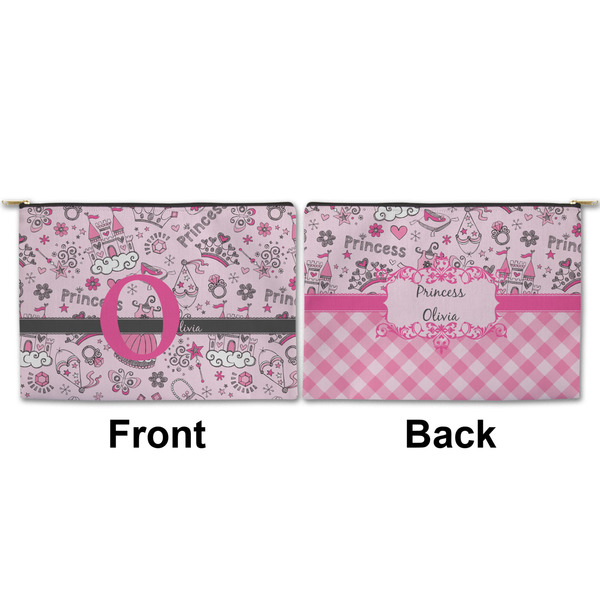 Princess Large Zipper Pouch Approval (Front and Back)