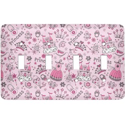 Princess Light Switch Cover (4 Toggle Plate)