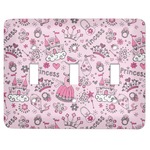 Princess Light Switch Cover (3 Toggle Plate)