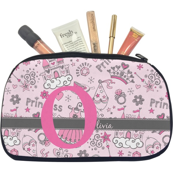 Custom Princess Makeup / Cosmetic Bag - Medium (Personalized)