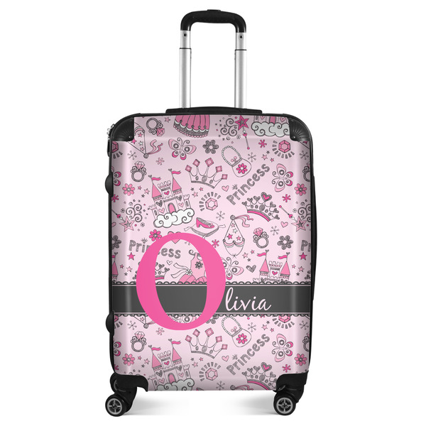 Custom Princess Suitcase - 24" Medium - Checked (Personalized)